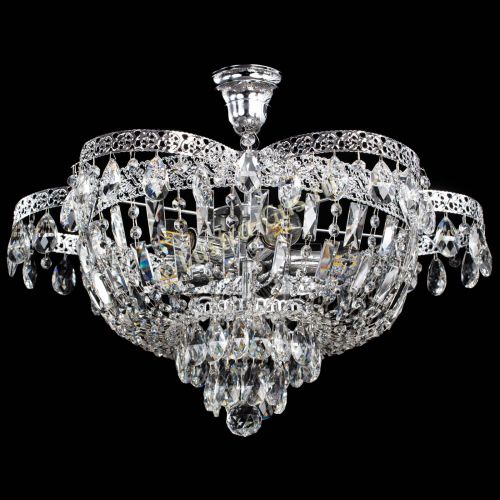 Люстра Камея Флора №5 с подвесом в Магнитогорске Гусь Хрустальный