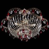 Люстра Камея Флора №5 с подвесом Красная в Магнитогорске