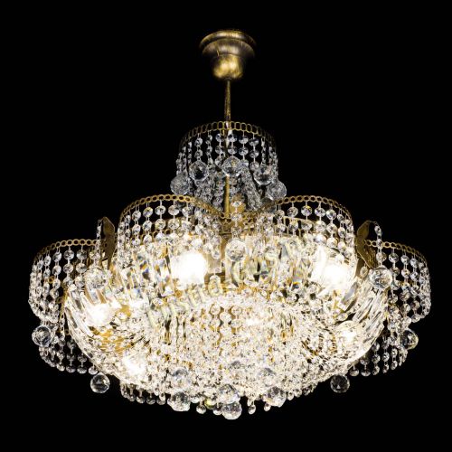 Люстра Камея Шар с подвесом под бронзу в Магнитогорске Гусь Хрустальный