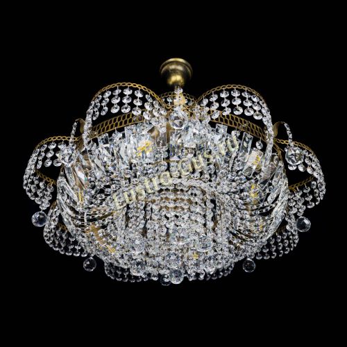 Люстра Камея Шар с подвесом под бронзу в Магнитогорске Гусь Хрустальный