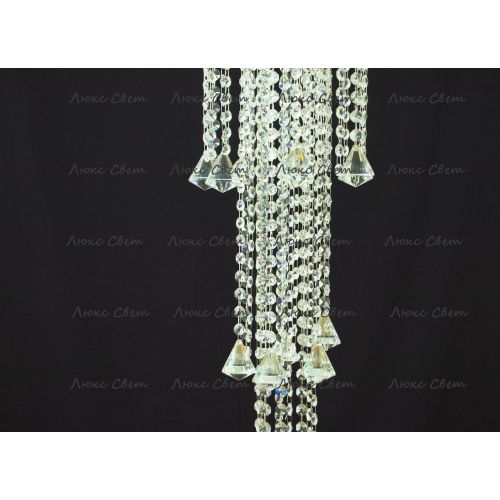 Люстра Капель 5 ламп конус 40 см длинная  в Магнитогорске Гусь Хрустальный