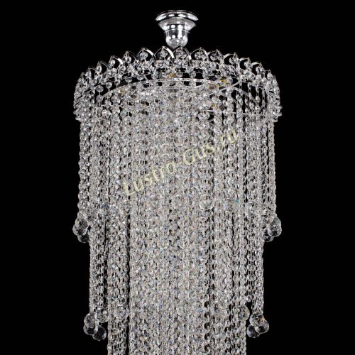 Люстра Капель 5 ламп шар 30 см длинная   в Магнитогорске Гусь Хрустальный