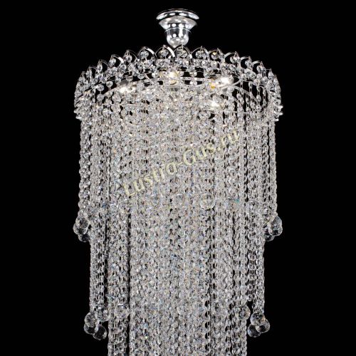 Люстра Капель 5 ламп шар 30 см длинная   в Магнитогорске Гусь Хрустальный