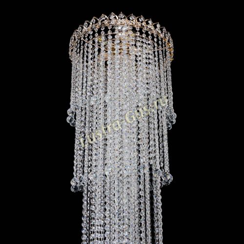 Люстра Капель 5 ламп шар 30 см длинная   в Магнитогорске Гусь Хрустальный