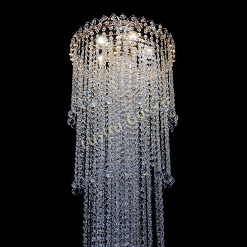 Люстра Капель 5 ламп шар 30 см длинная   в Магнитогорске Гусь Хрустальный