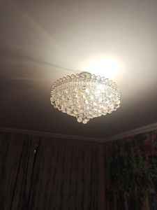 Люстра Капель-лепесток Шар 40 мм с подвесом в Магнитогорске отзыв и фото покупателя