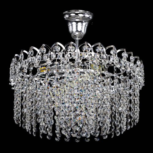 Люстра Капель-лепесток обтикон с подвесом в Магнитогорске Гусь Хрустальный