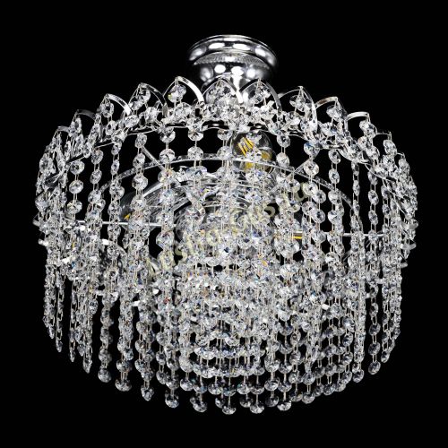 Люстра Капель-лепесток обтикон с подвесом в Магнитогорске Гусь Хрустальный