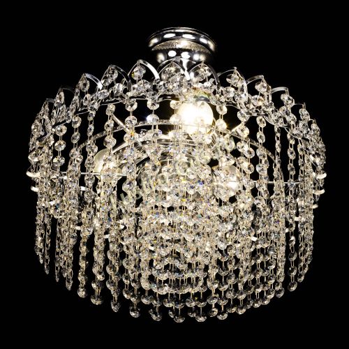 Люстра Капель-лепесток обтикон с подвесом в Магнитогорске Гусь Хрустальный