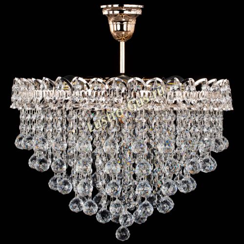 Люстра Капель Лепесток Шар  30мм с подвесом в Магнитогорске Гусь Хрустальный