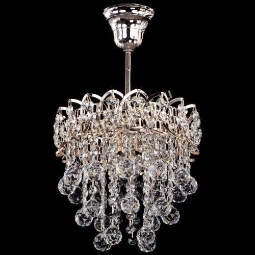 Люстра Капель оптикон шар №1 с подвесом в Магнитогорске Гусь Хрустальный