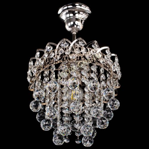 Люстра Капель оптикон шар №1 с подвесом в Магнитогорске Гусь Хрустальный