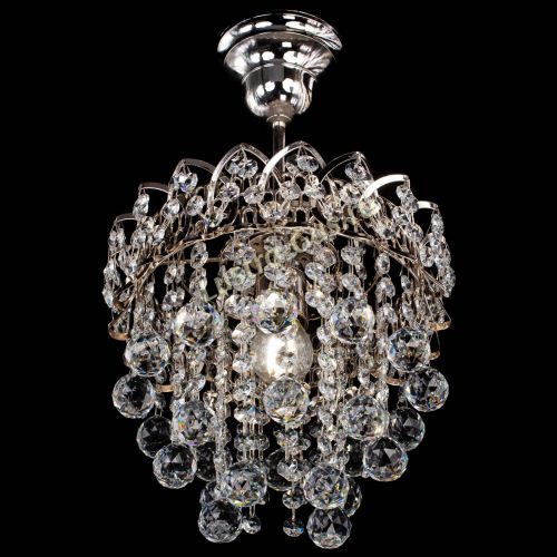 Люстра Капель оптикон шар №1 с подвесом в Магнитогорске Гусь Хрустальный