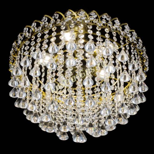 Люстра Капель Пирамида 30 с подвесом под бронзу в Магнитогорске Гусь Хрустальный