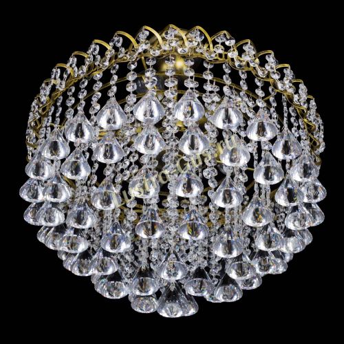 Люстра Капель Пирамида 40 с подвесом под бронзу в Магнитогорске Гусь Хрустальный