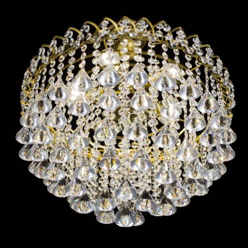 Люстра Капель Пирамида 40 с подвесом под бронзу в Магнитогорске Гусь Хрустальный