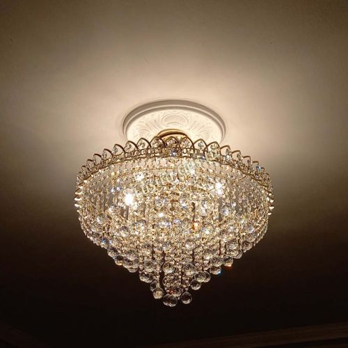 Люстра Капель Пирамида Шар 30 с подвесом в Магнитогорске Гусь Хрустальный