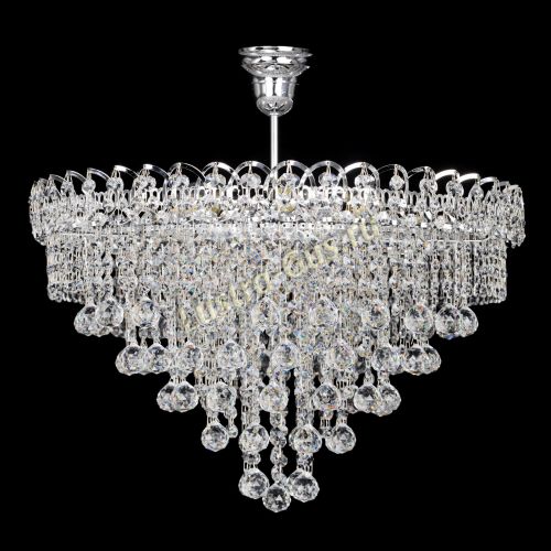 Люстра Капель Пирамида Шар 30 с подвесом в Магнитогорске Гусь Хрустальный