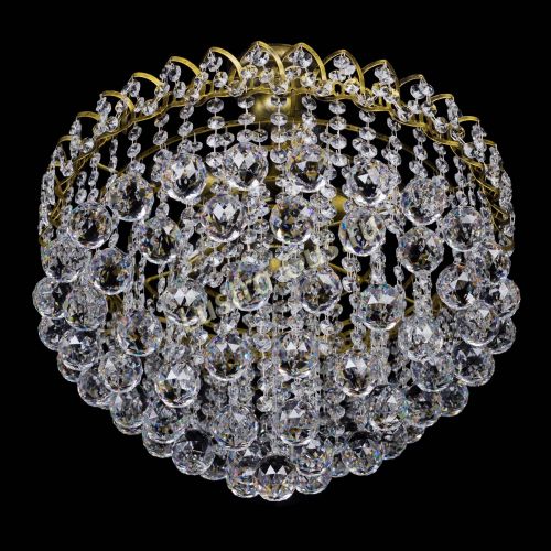 Люстра Капель Пирамида Шар 40 с подвесом под бронзу в Магнитогорске Гусь Хрустальный