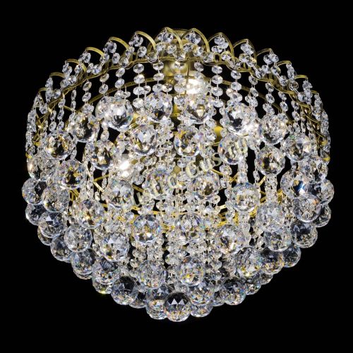 Люстра Капель Пирамида Шар 40 с подвесом под бронзу в Магнитогорске Гусь Хрустальный