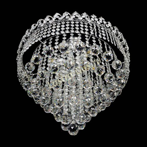 Люстра Капель Пирамида Шар 40 с подвесом в Магнитогорске Гусь Хрустальный