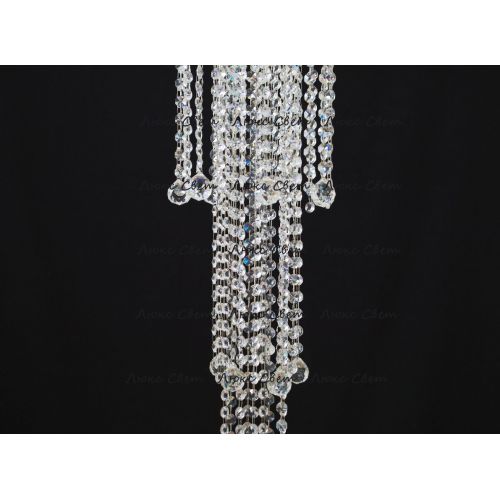 Люстра Капель 5 ламп шар 40 мм длинная в Магнитогорске Гусь Хрустальный