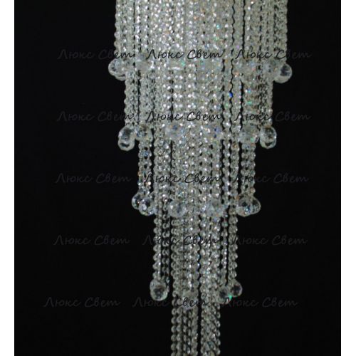 Люстра Капель 5 ламп шар 40 мм длинная в Магнитогорске Гусь Хрустальный