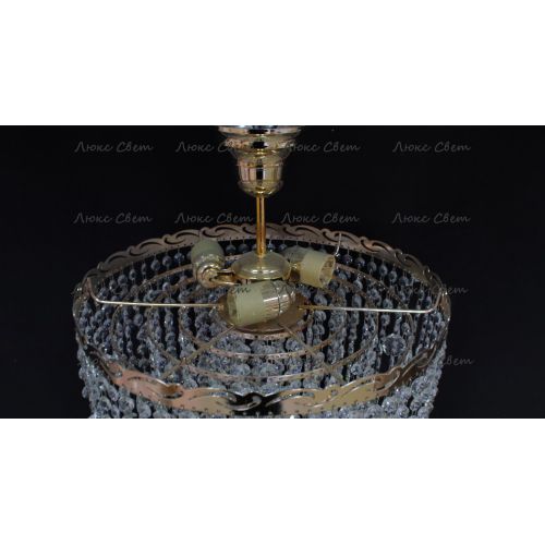 Люстра Капель Винтаж 3 лампы подвесная в Магнитогорске Гусь Хрустальный