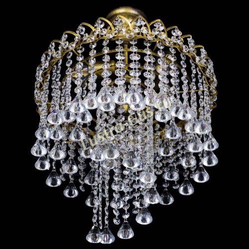 Люстра Капель Водоворот под бронзу конус 30 в Магнитогорске Гусь Хрустальный