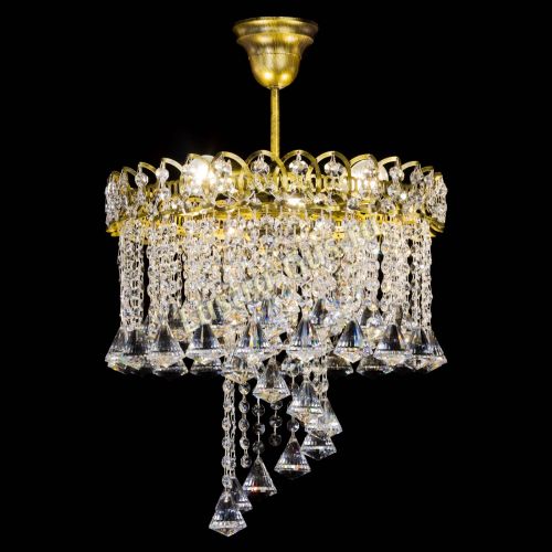 Люстра Капель Водоворот под бронзу конус 40 в Магнитогорске Гусь Хрустальный