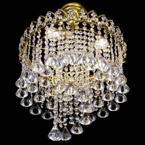 Люстра Капель Водоворот под бронзу конус 40 в Магнитогорске Гусь Хрустальный