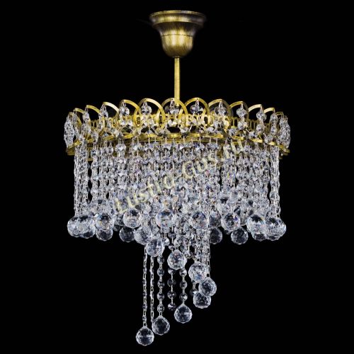 Люстра Капель Водоворот под бронзу шар 30 в Магнитогорске Гусь Хрустальный