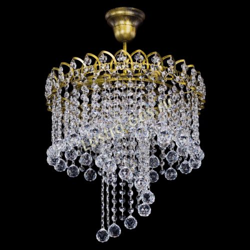 Люстра Капель Водоворот под бронзу шар 30 в Магнитогорске Гусь Хрустальный