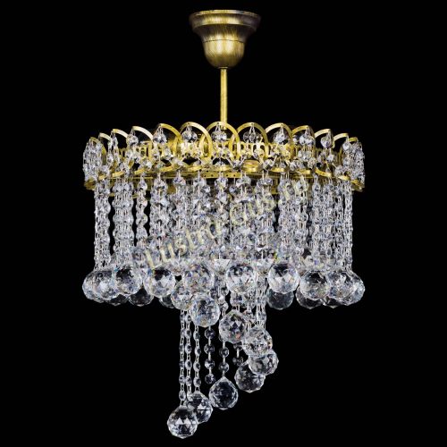 Люстра Капель Водоворот под бронзу шар 40 в Магнитогорске Гусь Хрустальный