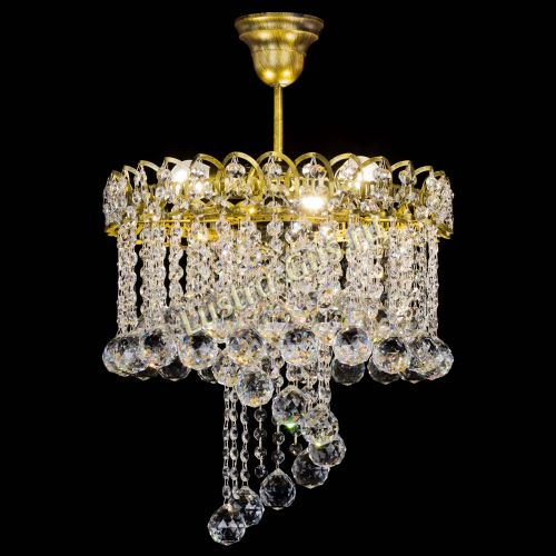 Люстра Капель Водоворот под бронзу шар 40 в Магнитогорске Гусь Хрустальный