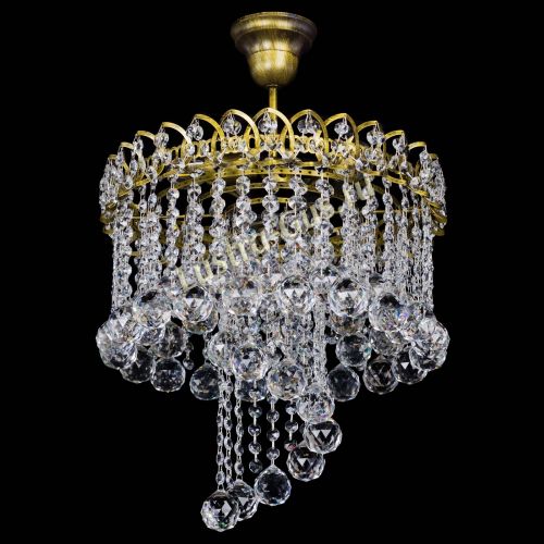 Люстра Капель Водоворот под бронзу шар 40 в Магнитогорске Гусь Хрустальный