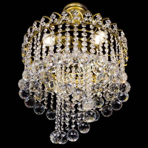 Люстра Капель Водоворот под бронзу шар 40 в Магнитогорске Гусь Хрустальный