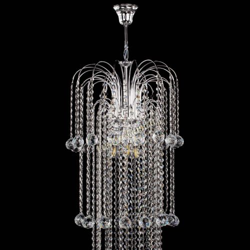 Люстра Каскад длинный в Магнитогорске Гусь Хрустальный