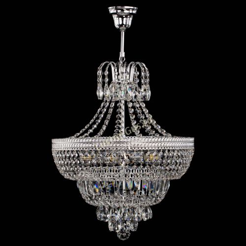 Люстра Каскад Флоренция №5 с подвесом в Магнитогорске Гусь Хрустальный