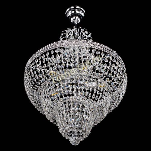 Люстра Каскад Флоренция обтикон №5 с подвесом в Магнитогорске Гусь Хрустальный