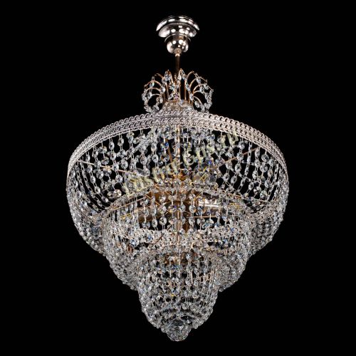 Люстра Каскад Флоренция обтикон №5 с подвесом в Магнитогорске Гусь Хрустальный