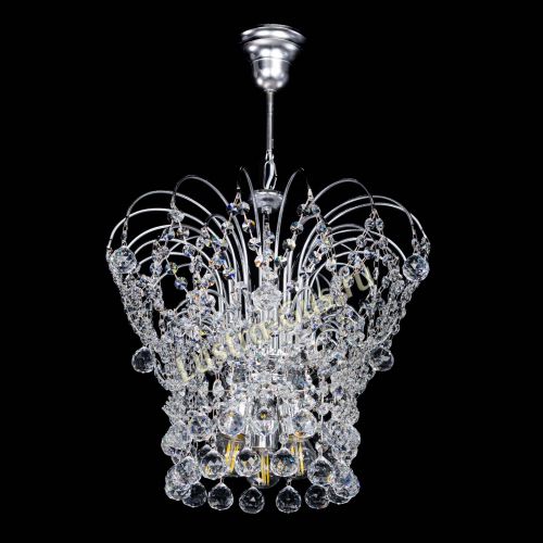 Люстра Каскад Шар №3 в Магнитогорске Гусь Хрустальный