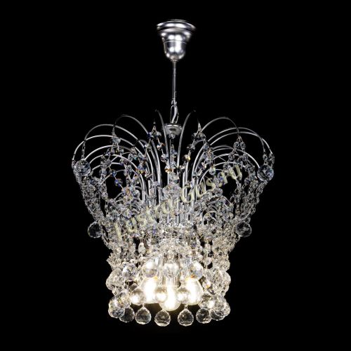 Люстра Каскад Шар №3 в Магнитогорске Гусь Хрустальный