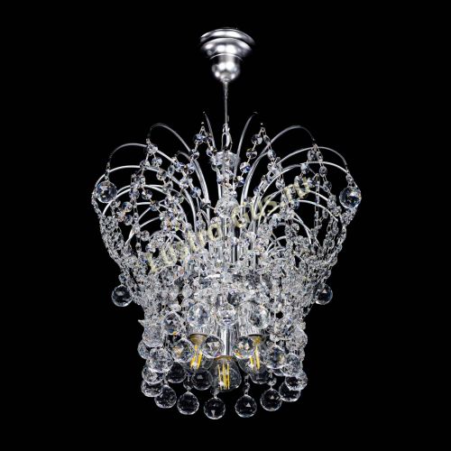 Люстра Каскад Шар №3 в Магнитогорске Гусь Хрустальный