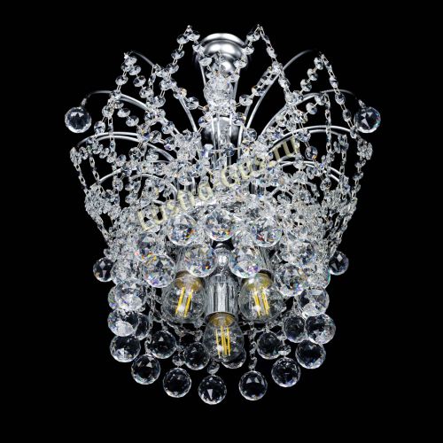 Люстра Каскад Шар №3 в Магнитогорске Гусь Хрустальный