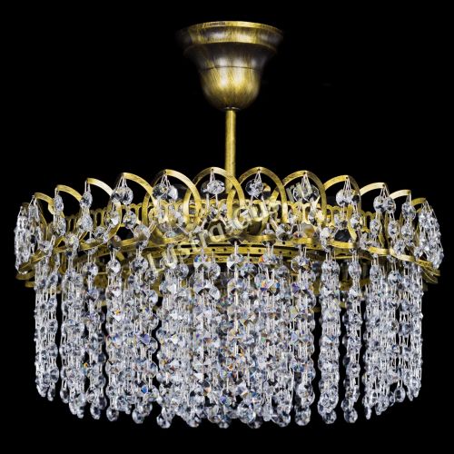 Люстра Хрустальная капель №3 под бронзу в Магнитогорске Гусь Хрустальный
