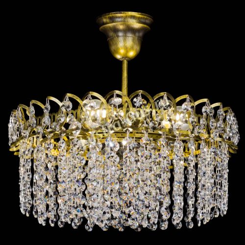 Люстра Хрустальная капель №3 под бронзу в Магнитогорске Гусь Хрустальный