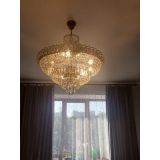 Люстра Хрустальный Каскад №8 с подвесом под бронзу в Магнитогорске