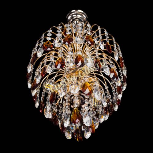 Люстра Хрустальные брызги с подвесом журавлик чайная в Магнитогорске Гусь Хрустальный