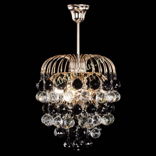 Люстра Хрустальные брызги шар 40 мм черная в Магнитогорске Гусь Хрустальный